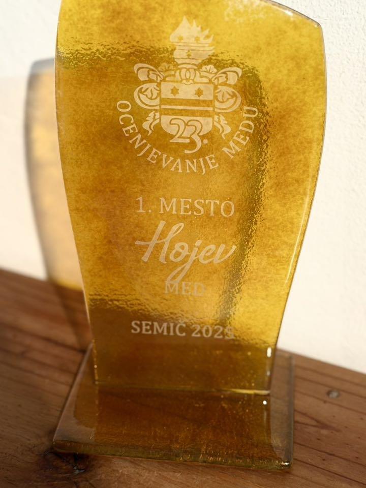 Pokal za 1. mesto, hojev med, Semič 2025